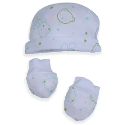 Baby Moo Papa Bear Infant Soft 5 pcs Romper Gift Set - White