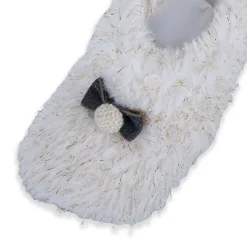Baby Moo Papa's Angel Velcro Warm Furry Booties - Cream