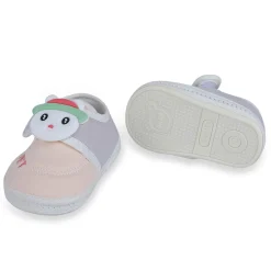 Baby Moo Persian Kitty Soft Sole Anti-Slip Booties - Peach