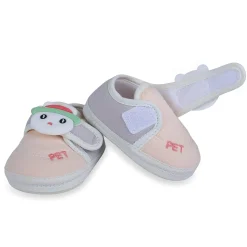 Baby Moo Persian Kitty Soft Sole Anti-Slip Booties - Peach