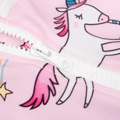 Baby Moo Playing Unicorn Beach Bodysuit One-Piece Swimsuit Pool Swimming Costume - Pink