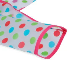 Baby Moo Polka Dots And Bugs Long Sleeves Waterproof Wear Me Bib - Pink