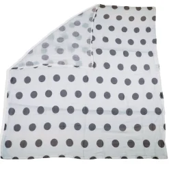 Baby Moo Polka Dots Soft Wrapper Muslin Swaddle - Grey