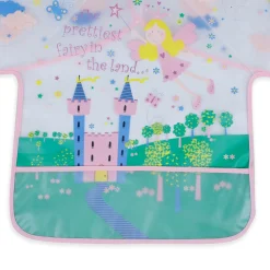 Baby Moo Prettiest Fairy Long Sleeves Waterproof Wear Me Bib - Pink