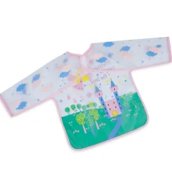 Baby Moo Prettiest Fairy Long Sleeves Waterproof Wear Me Bib - Pink