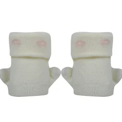 Baby Moo Puppy 3D Anti-Skid Socks Booties Pack of 3 - Pink