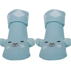 Baby Moo Puppy 3D Anti-Skid Socks Booties Pack of 3 - Grey