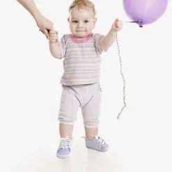Baby Moo Purple Hearts Sneakers