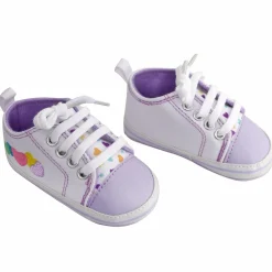 Baby Moo Purple Hearts Sneakers