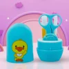 Baby Moo Quacking Ducky Gentle Manicure & Pedicure Infant Toddler Nail Clipper Set - Turquoise