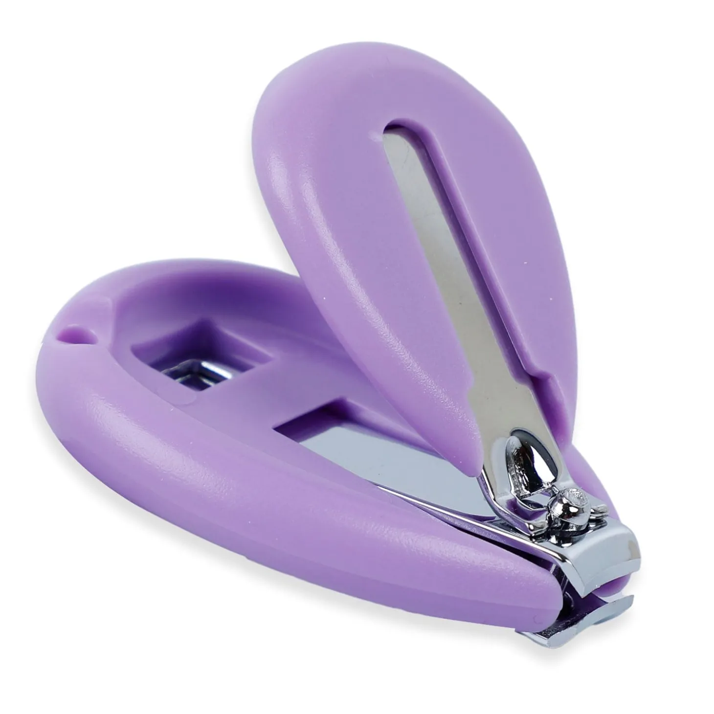 Baby Moo Quacking Ducky Gentle Manicure & Pedicure Infant Toddler Nail Clipper Set - Purple