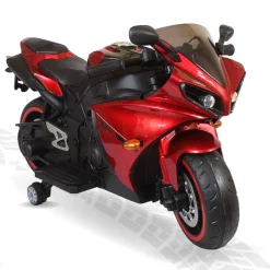 Baby Moo R1 Electric Ride-On Bike For Kids | Rechargeable Battery-Powered Toy With Led Lights, Music, And Usb Port | Battery Operated Bike 2 To 8 Years - Red