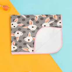 Baby Moo Rabbit Sweet Dreams Water-resistant Bed Protector - Grey