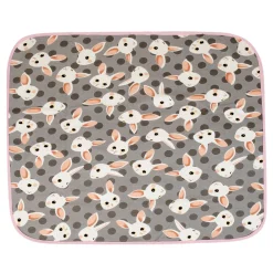 Baby Moo Rabbit Sweet Dreams Water-resistant Bed Protector - Grey