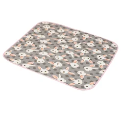 Baby Moo Rabbit Sweet Dreams Water-resistant Bed Protector - Grey