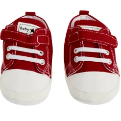 Baby Moo Red Velcro Sneakers