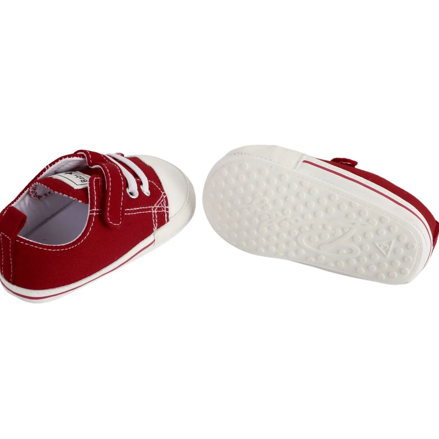 Baby Moo Red Velcro Sneakers