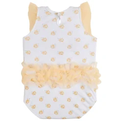 Baby Moo Rose Gift Set 3 Piece With Bodysuit, Socks And Headband - Yellow