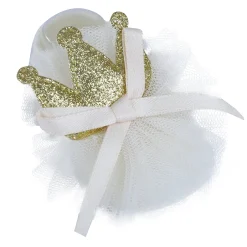 Baby Moo Royal Princess Crown Matching Cap And Socks Set - Yellow