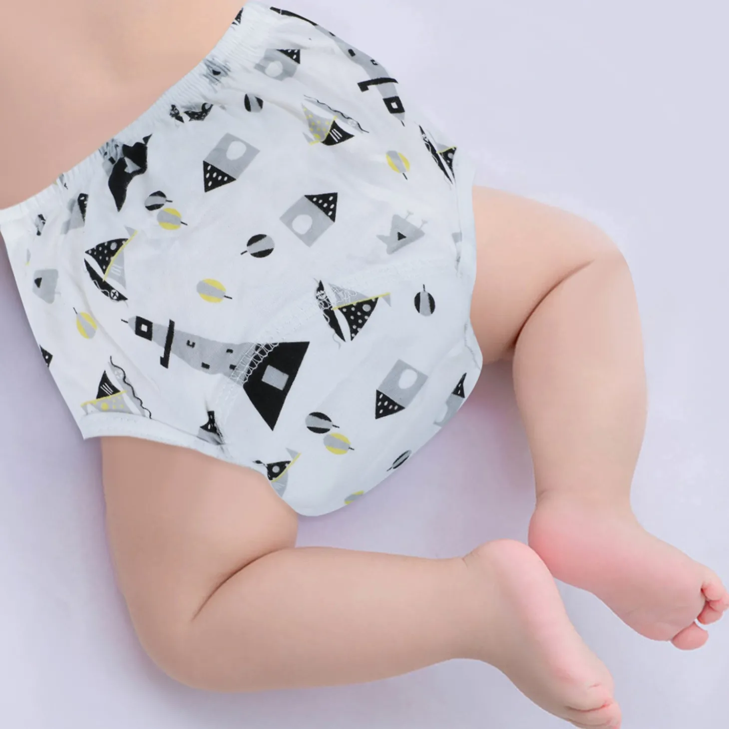 Baby Moo Sailor Captain Reusable Cloth Training Diaper Panty - Multicolour