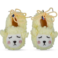 Baby Moo Sheep Warm And Stylish Anti Skid Booties - Yellow