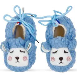 Baby Moo Sheep Warm And Stylish Anti Skid Booties - Blue