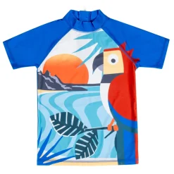Baby Moo Singing Parrot Beach Bodysuit Two-Piece Swimsuit Pool Swimming Costume - Blue