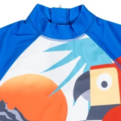Baby Moo Singing Parrot Beach Bodysuit Two-Piece Swimsuit Pool Swimming Costume - Blue