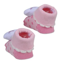 Baby Moo Sleeping Cloud Cotton Anti-Skid 3D Socks - Pink