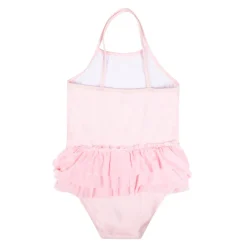 Baby Moo Sleeping Kitty Beach One-Piece Swimsuit Pool Swimming Costume - Pink