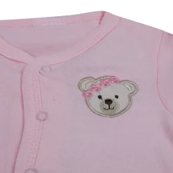 Baby Moo Sleepy Teddy Cotton Infant Essentials 8 pcs Romper Gift Set - Pink