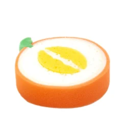 Baby Moo Sliced Custard Apple And Orange 2 Pk Bath Sponge - Multicolour