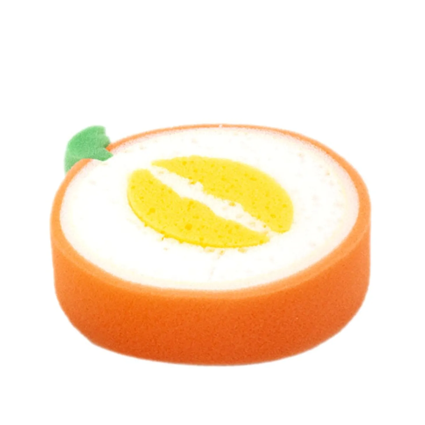 Baby Moo Sliced Custard Apple And Orange 2 Pk Bath Sponge - Multicolour