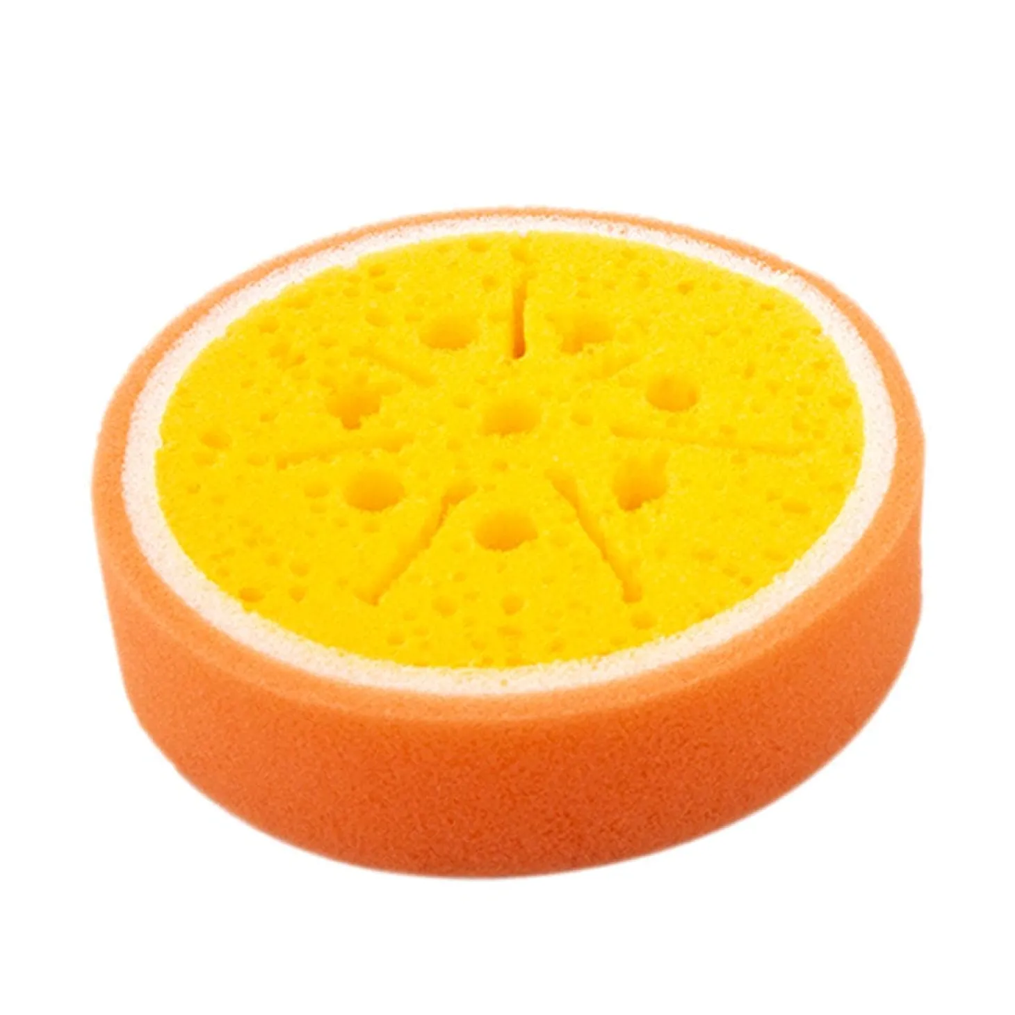 Baby Moo Sliced Orange And Mango 2 Pk Bath Sponge - Multicolour