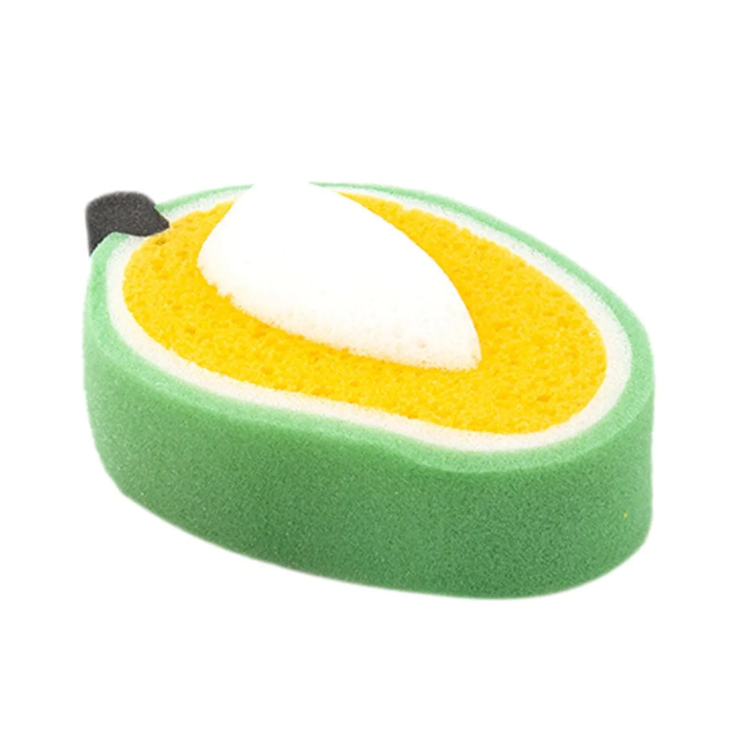 Baby Moo Sliced Orange And Mango 2 Pk Bath Sponge - Multicolour