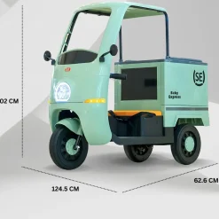 Baby Moo Smart Ride on 3-Wheeler Electric Van - 12V Rechargeable Battery-Powered Transport Vehicle with Music & Lights - Green