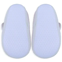 Baby Moo Snail Applique Velcro Strap Non-slip Kids Booties - Pink