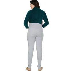 Baby Moo Soft And Comfy Full Length Maternity Leggings Solid - Grey