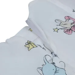 Baby Moo Soft In Cloud Bow With Short Sleeves Muslin Dress - Pink