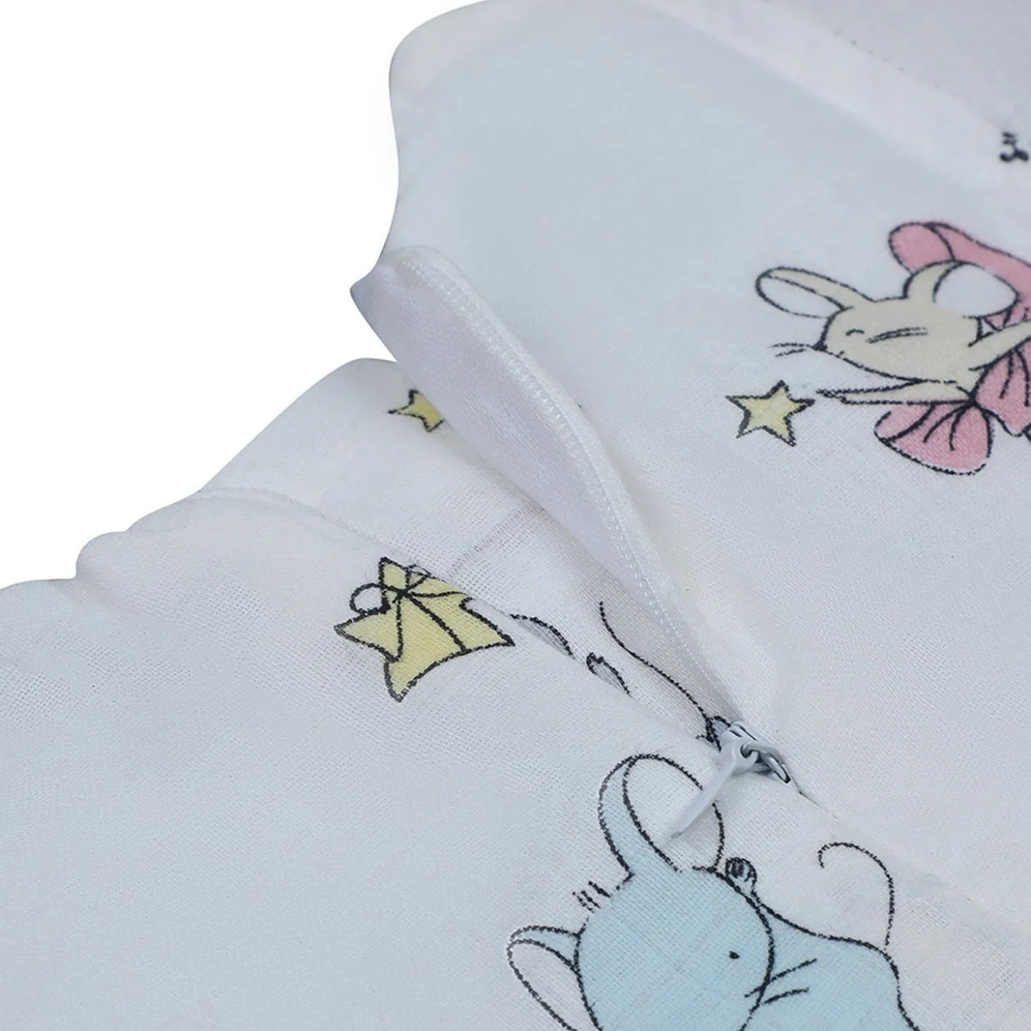 Baby Moo Soft In Cloud Bow With Short Sleeves Muslin Dress - Pink