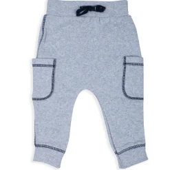 Baby Moo Solid Stretchable Jogger with Full Sleeve Onesie And Booties Gift Set - Grey