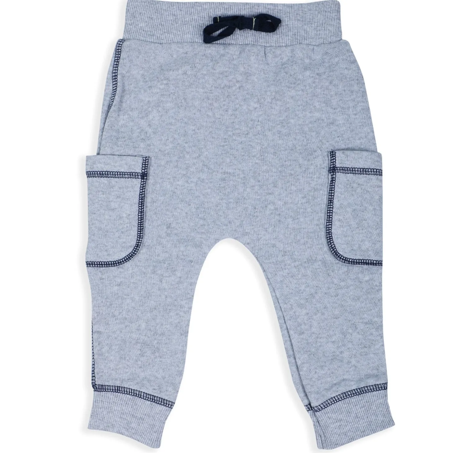 Baby Moo Solid Stretchable Jogger with Full Sleeve Onesie And Booties Gift Set - Grey