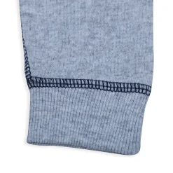 Baby Moo Solid Stretchable Jogger with Full Sleeve Onesie And Booties Gift Set - Grey