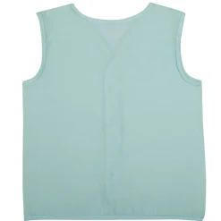 Baby Moo Solid V-Neck Sleeveless Front Opening Button Cotton Jhablas 5 Pcs - Pink, Multicolour