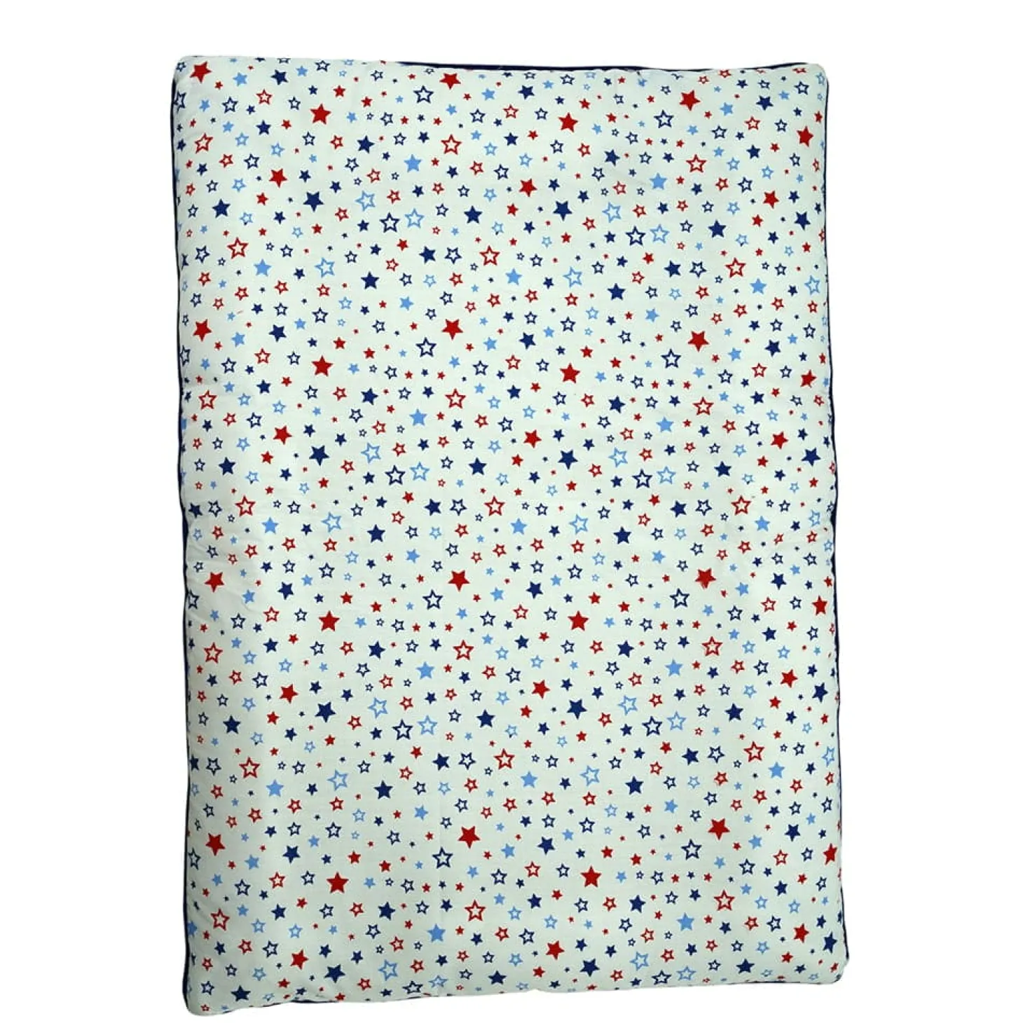 Baby Moo Space Soft Velvet U Pillow, 2 Side Bolsters Mattress Set - Blue