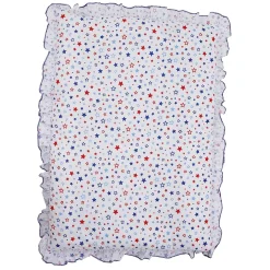 Baby Moo Space Soft Velvet U Pillow, Side Bolsters 5 Pcs Mattress And Blanket Set - Blue