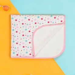 Baby Moo Star Sweet Dreams Water-resistant Bed Protector - White