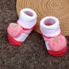 Baby Moo Strawberry Cotton Anti-Skid 3D Socks - Pink