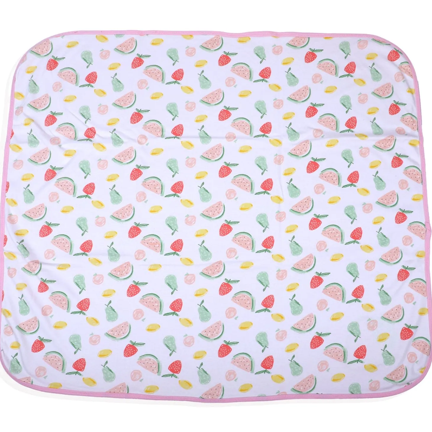 Baby Moo Strawberry Watermelon Soft Reversible Wrapper - Pink