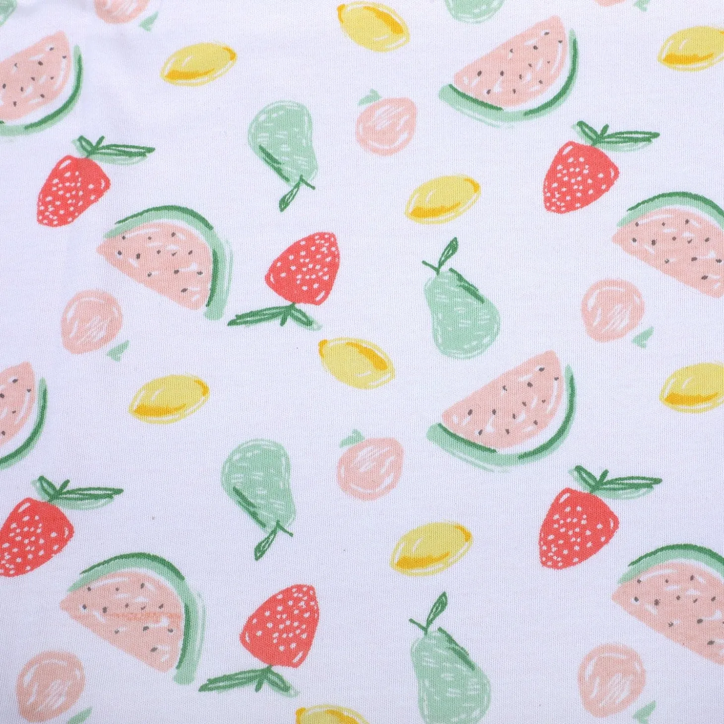 Baby Moo Strawberry Watermelon Soft Reversible Wrapper - Pink